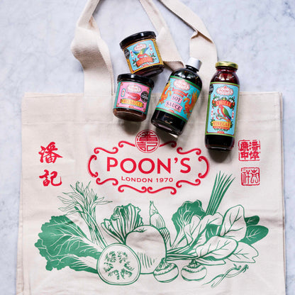 Poon's Tote Bag & Signature Sauce Collection