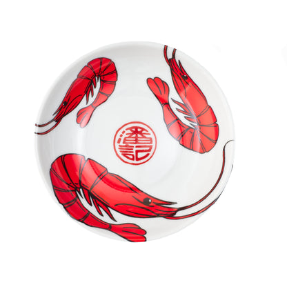 Porcelain Dipping Dish - Shrimp Design