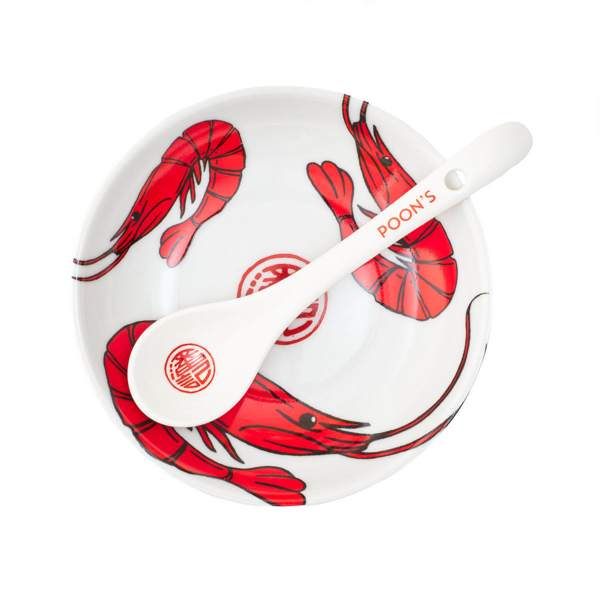 Porcelain Dipping Dish - Shrimp Design