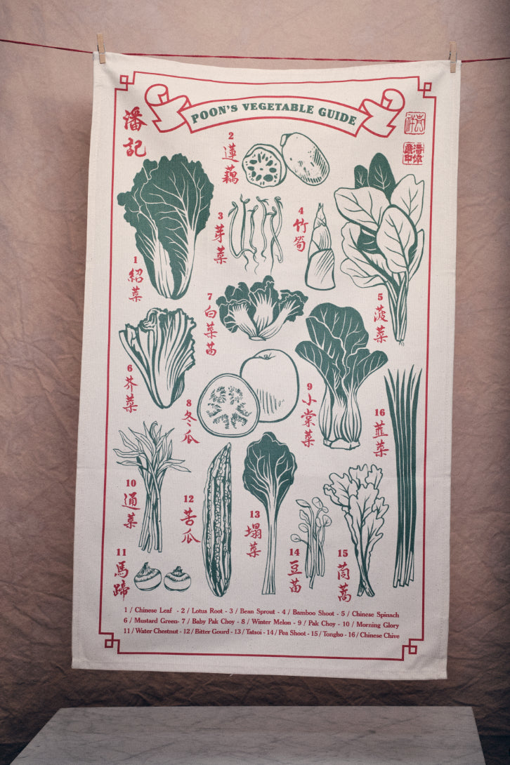 Tea Towel - Vegetable Guide