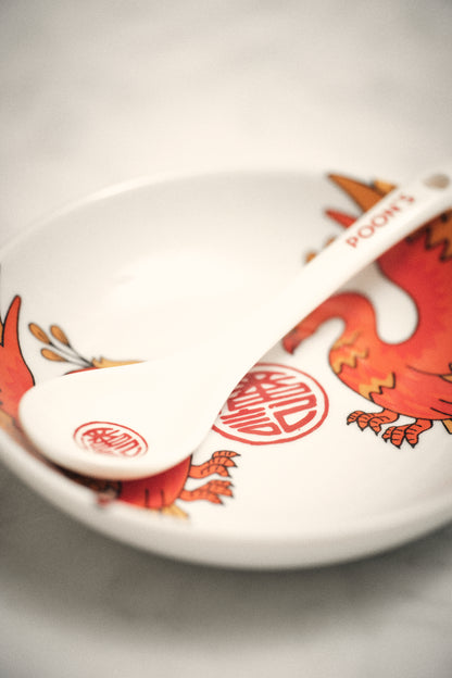 Porcelain Dipping Dish - Phoenix Design