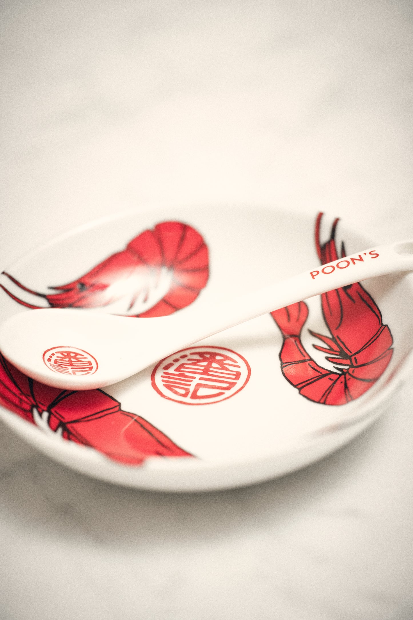 Porcelain Dipping Dish - Shrimp Design