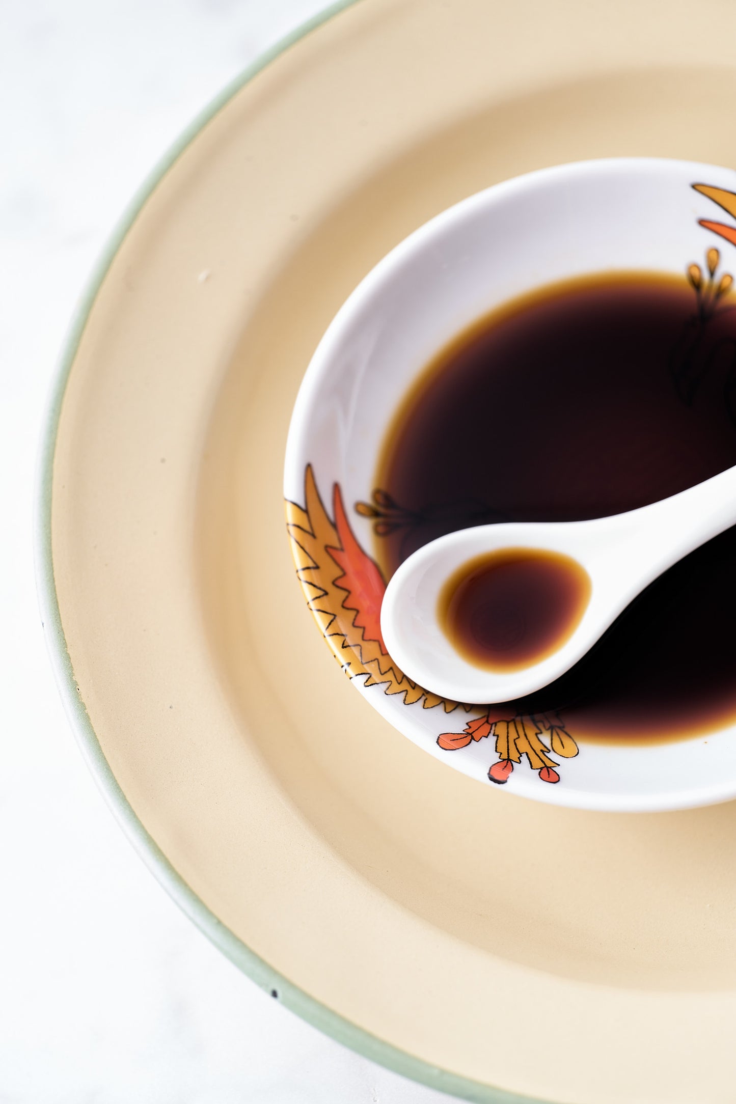 Porcelain Dipping Dish - Phoenix Design