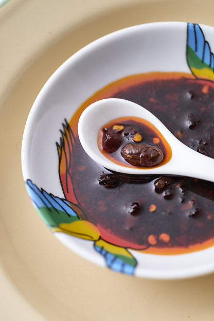 Porcelain Dipping Dish - Parrot Design