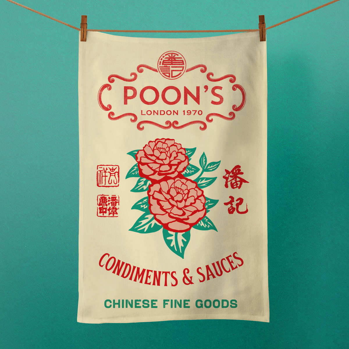 Tea Towel - Rice Sack Design – Poon's London